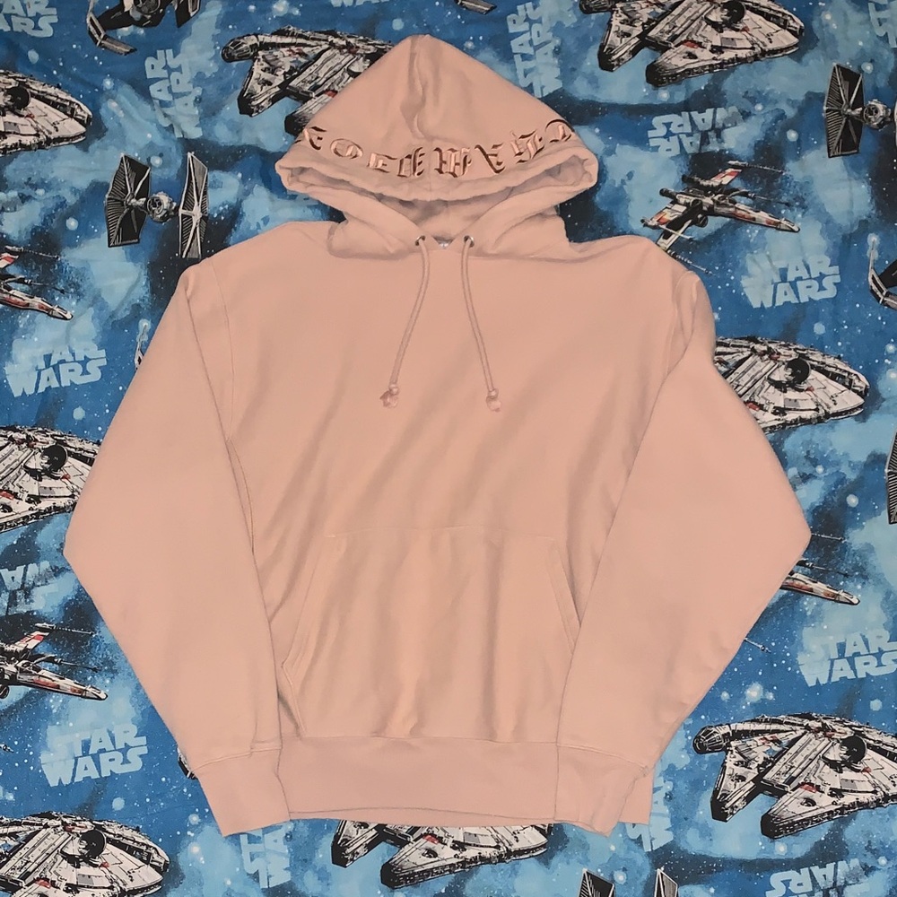 Champion Reverse Weave Embroidered Hoodie Hooded Sweatshirt Size Large